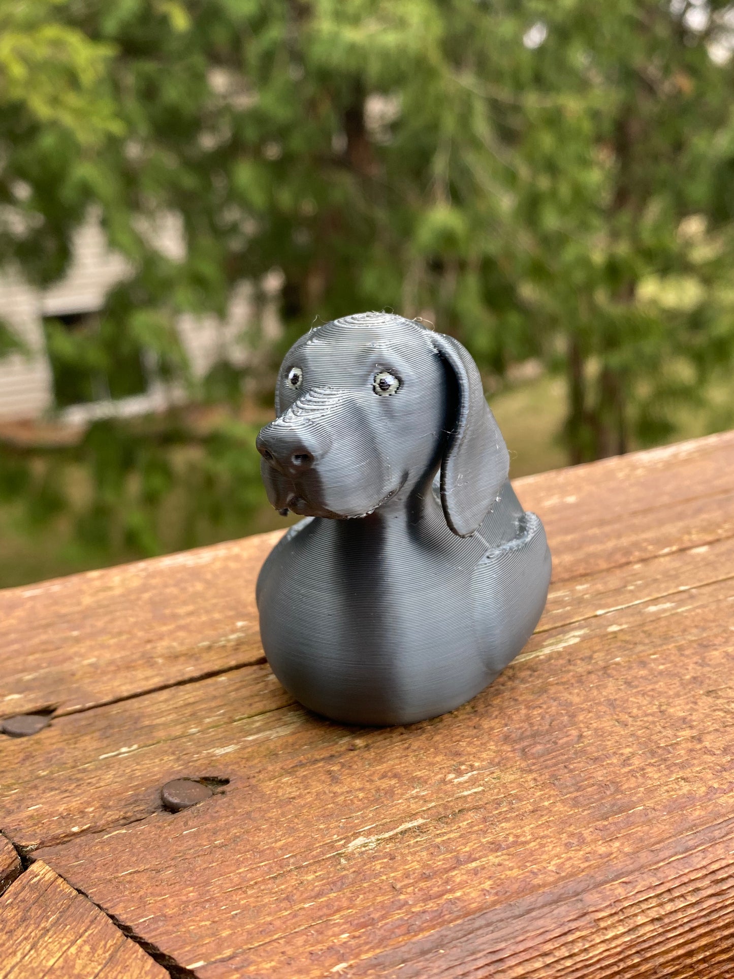 Weimaraner Duck Miniature Figurine For Jeep Wrangler Dashboard