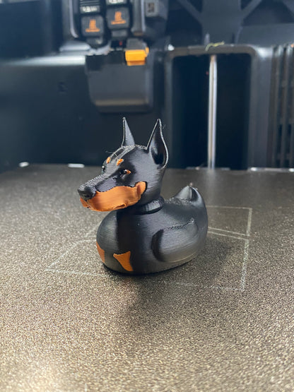 Doberman Pinscher Duck Miniature Figurine For Jeep Wrangler Dashboard