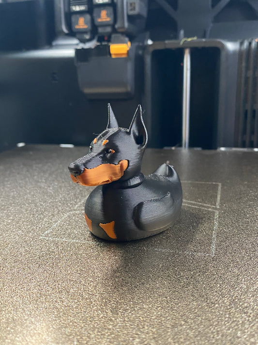 Doberman Pinscher Duck Miniature Figurine For Jeep Wrangler Dashboard