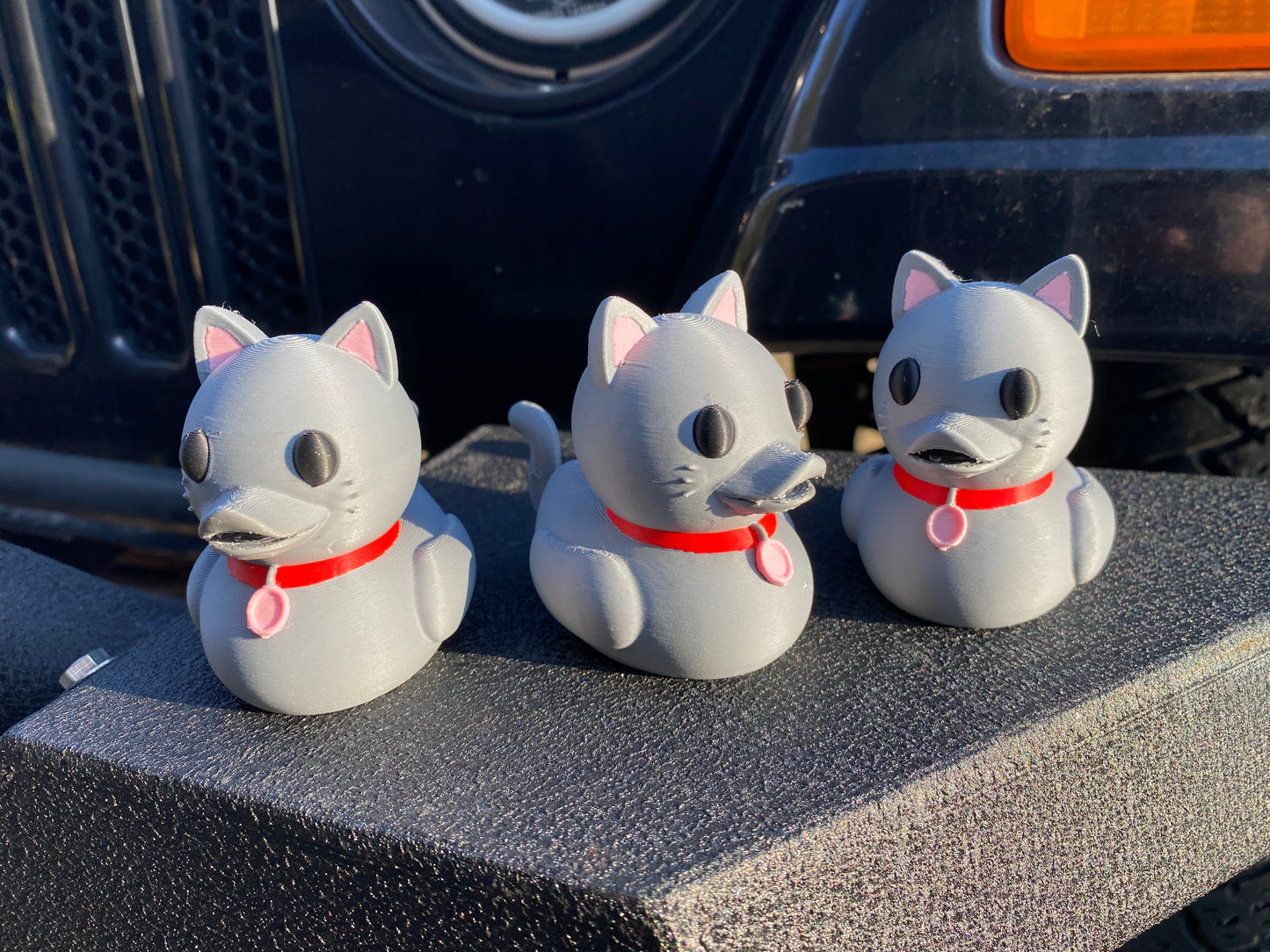 Generic Cat Duck Miniature Figurine For Jeep Wrangler Dashboard