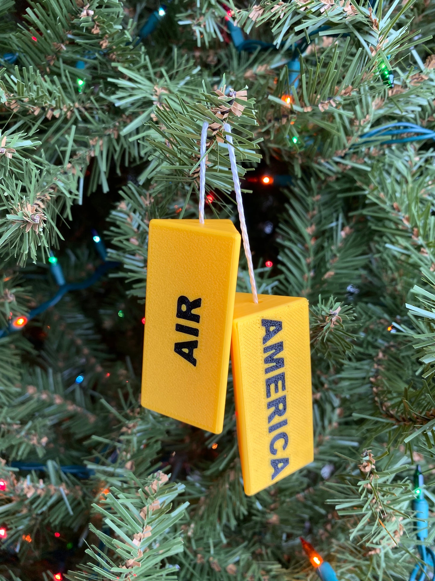 9” Customizable Miniature Airplane Wheel Chocks Desk Displays And Christmas Tree Ornaments