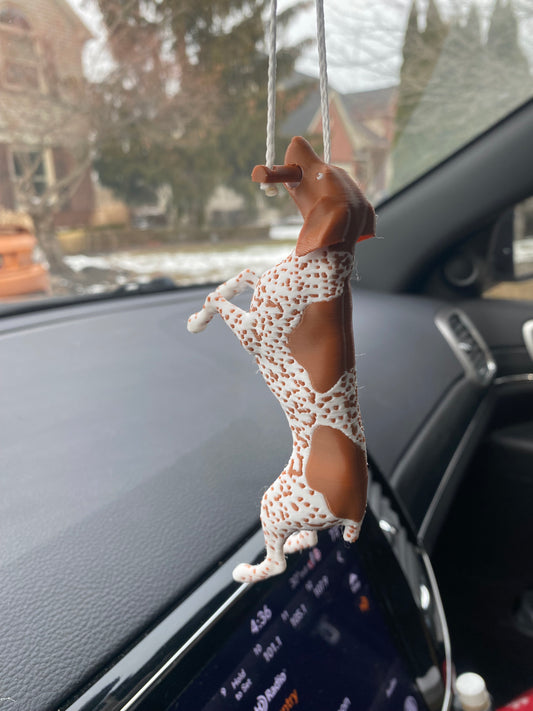 Personalized Full Body Dog Rearview Mirror Hangs3D Printed