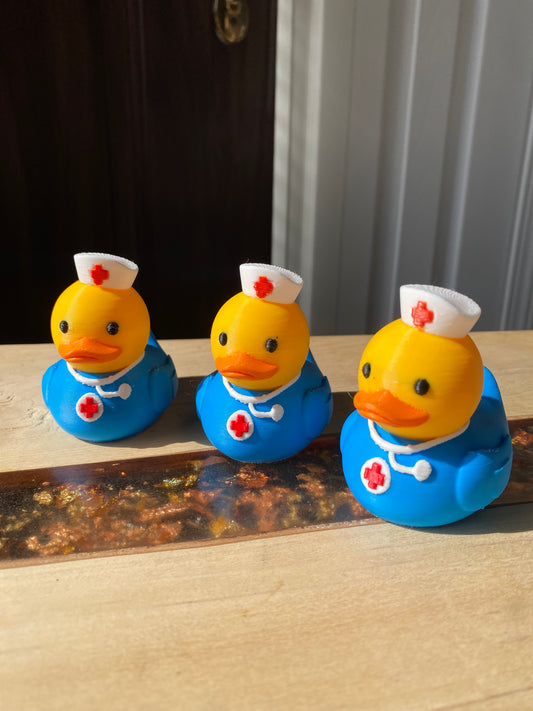 Nurse Duck Miniature Figurine For Jeep Wrangler Dashboard