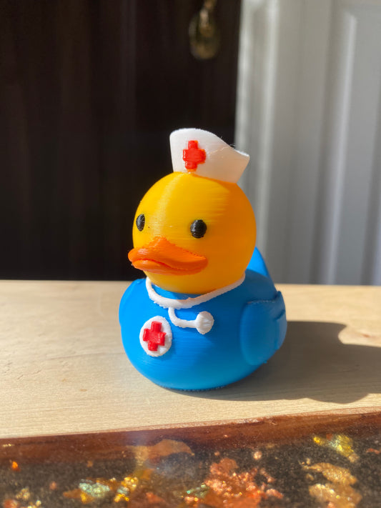 Nurse Duck Miniature Figurine For Jeep Wrangler Dashboard