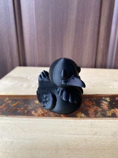 Black Raven Duck Miniature Figurine For Jeep Wrangler Dashboard