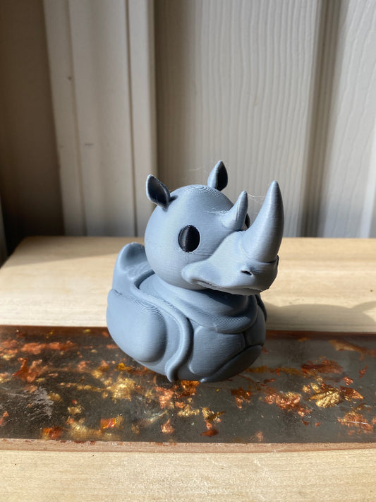 Rhino Duck Miniature Figurine For Jeep Wrangler Dashboard