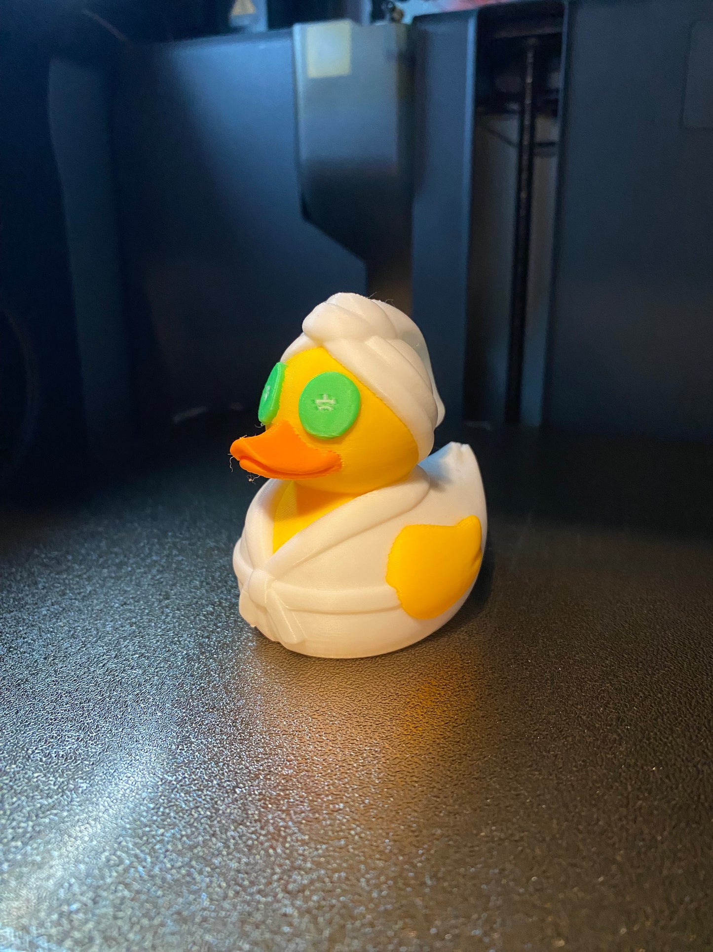 Spa Day Duck Miniature Figurine For Jeep Wrangler Dashboard