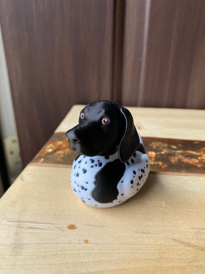 GSP German Shorthaired Pointer Duck Miniature Figurine For Jeep Wrangler Dashboard