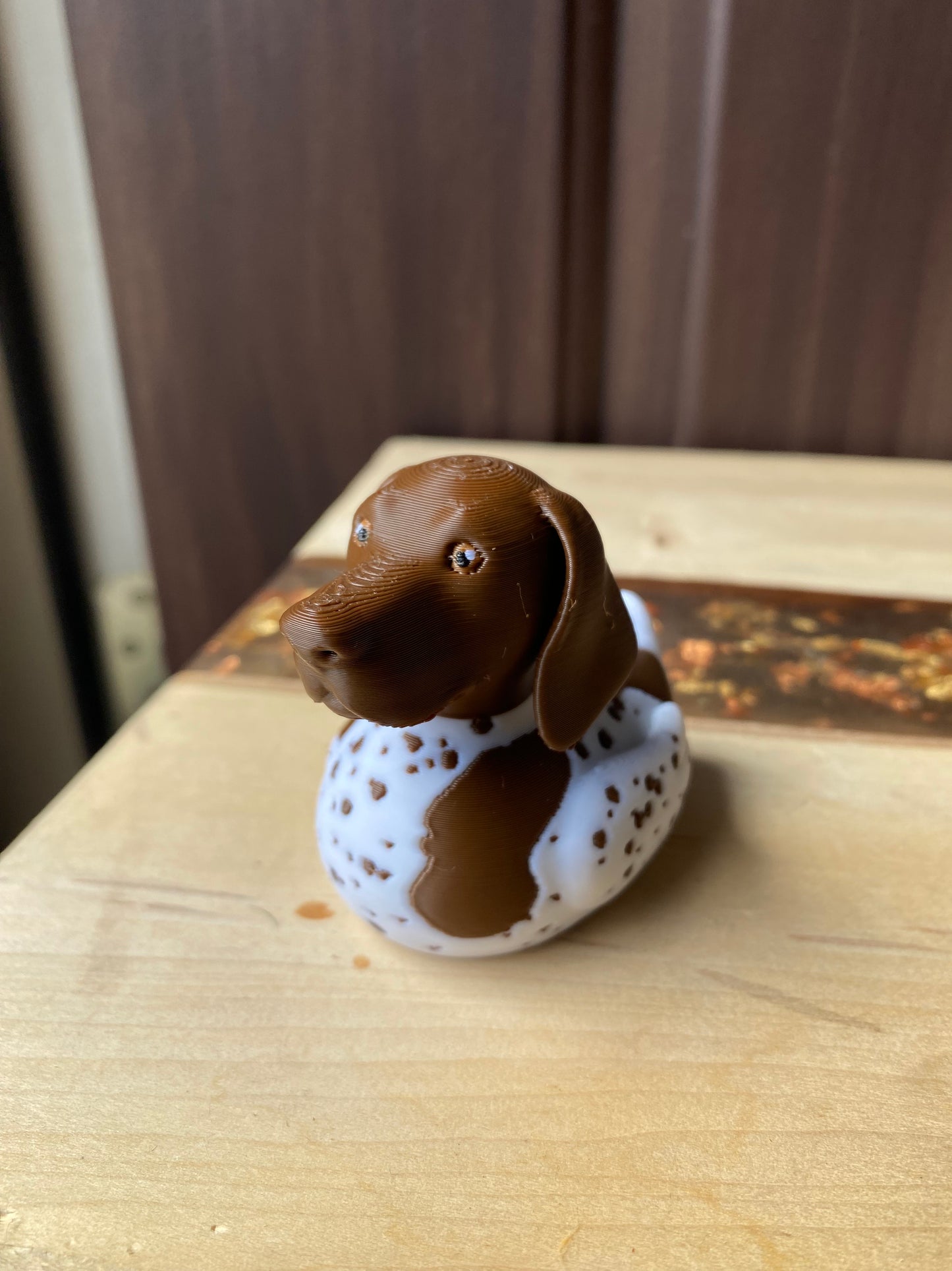 GSP German Shorthaired Pointer Duck Miniature Figurine For Jeep Wrangler Dashboard