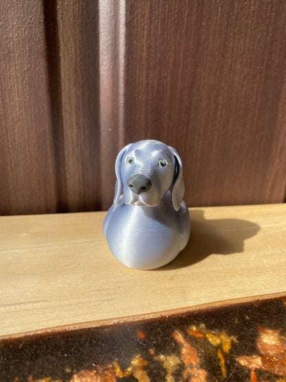Weimaraner Duck Miniature Figurine For Jeep Wrangler Dashboard