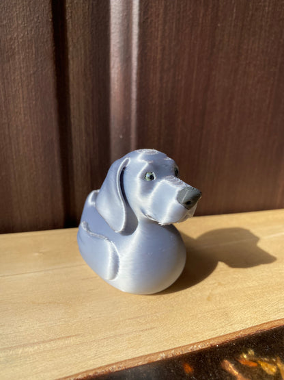 Weimaraner Duck Miniature Figurine For Jeep Wrangler Dashboard