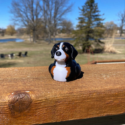 Bernese Mountain Dog Duck Miniature Figurine For Jeep Wrangler Dashboard