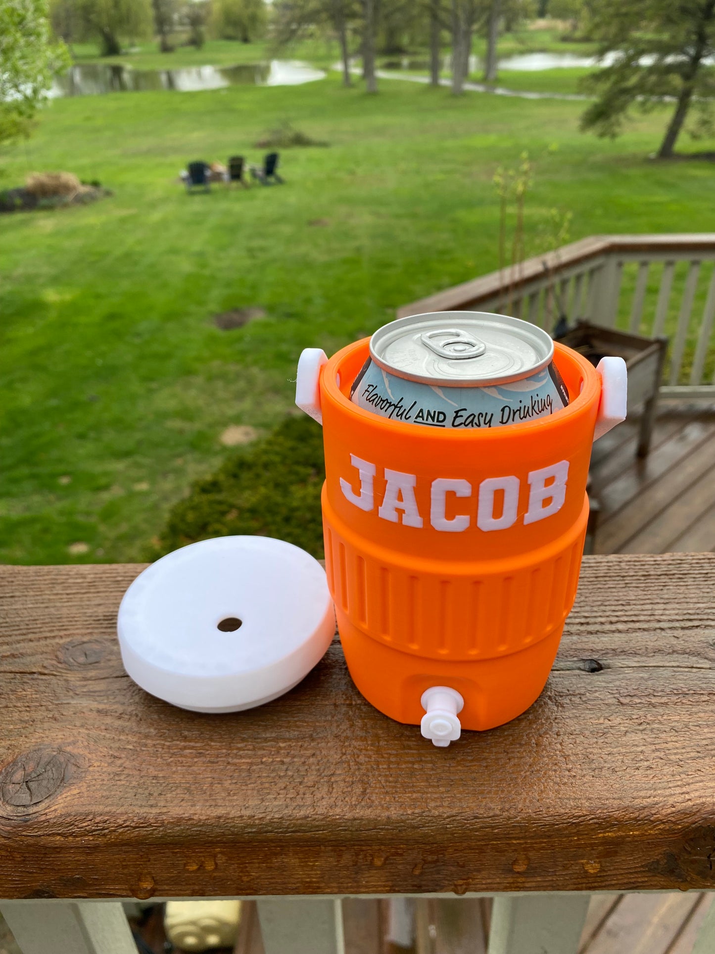 Personalized Customizable Can Cooler with Handle | Custom Name Drink Holder | Baseball Mom Gift | Tailgate Drink Cooler | Kids Drink Holder
