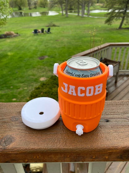 Personalized Customizable Can Cooler with Handle | Custom Name Drink Holder | Baseball Mom Gift | Tailgate Drink Cooler | Kids Drink Holder