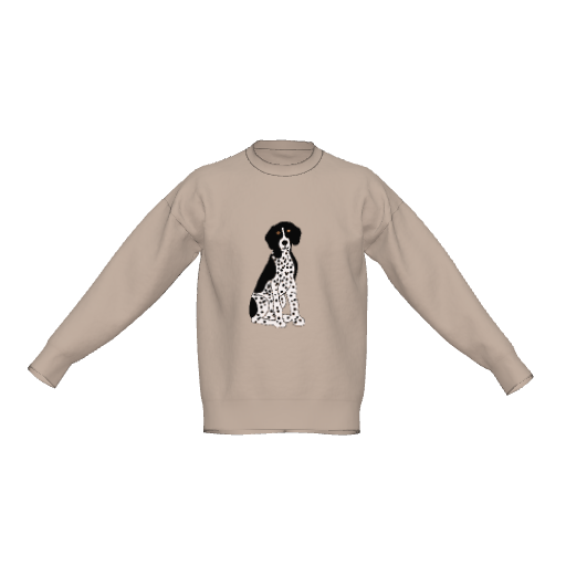 Black GSP Unisex Crewneck Relaxed Fit Sweater