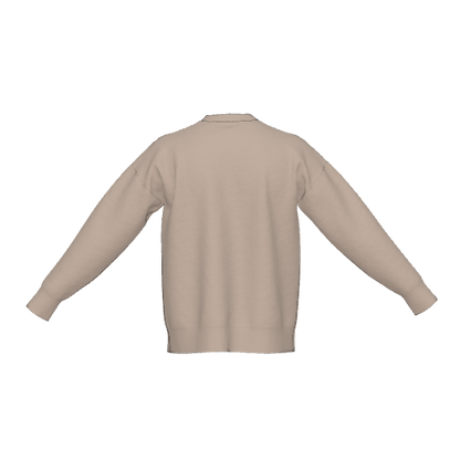Black GSP Unisex Crewneck Relaxed Fit Sweater