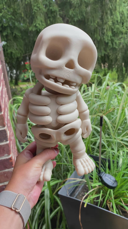 JUMBO Chunky XL Skeleton Fidget Toy Halloween Decor Spooky Scary Skeleton Cute Home Decoration