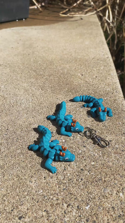 Little Flexi Articulated Dragon Fidget Toys and Keychains