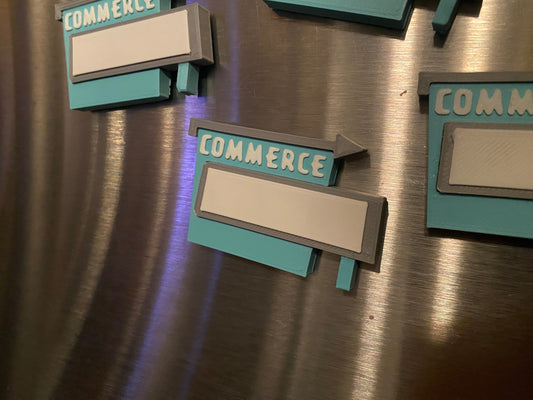 Commerce Drive In Sign Magnets And Dry Erase Magnets