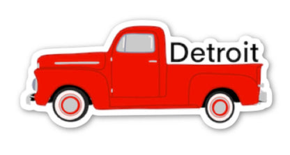 Old Truck Detroit Sticker