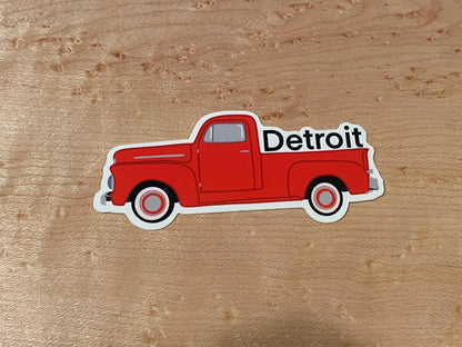 Old Truck Detroit Sticker