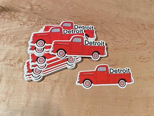 Old Truck Detroit Sticker